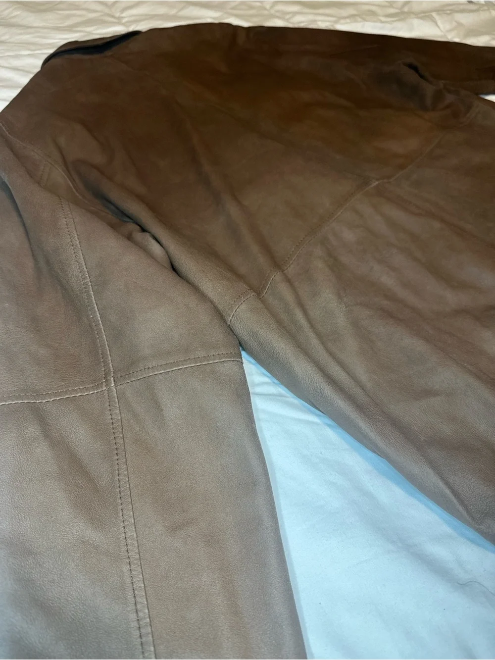 Pronto Uomo Brown Leather Bomber Jacket